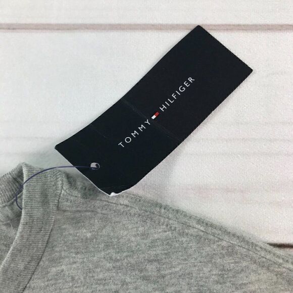 Tommy Hilfiger Men Corp Split Logo Gray T-Shirt XXL NWT - Picture 4 of 10